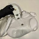 Moon Padded Nappa Bag In White/Yellow/Brown For Women 8.8in / 22.5cm 1BA381_2DYI_F0009_V_OOM