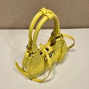 Moon Padded Nappa Bag In White/Yellow/Brown For Women 8.8in / 22.5cm 1BA381_2DYI_F0009_V_OOM