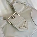 Moon Padded Nappa Bag In White/Yellow/Brown For Women 8.8in / 22.5cm 1BA381_2DYI_F0009_V_OOM