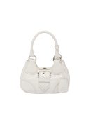 Moon Padded Nappa Bag In White/Yellow/Brown For Women 8.8in / 22.5cm 1BA381_2DYI_F0009_V_OOM
