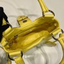 Moon Padded Nappa Bag In White/Yellow/Brown For Women 8.8in / 22.5cm 1BA381_2DYI_F0009_V_OOM