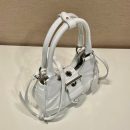 Moon Padded Nappa Bag In White/Yellow/Brown For Women 8.8in / 22.5cm 1BA381_2DYI_F0009_V_OOM