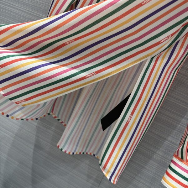 Multi Stripe Shirt And Shorts Multicolor For Women