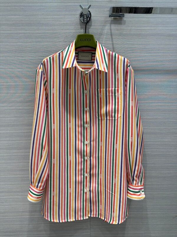 Multi Stripe Shirt And Shorts Multicolor For Women