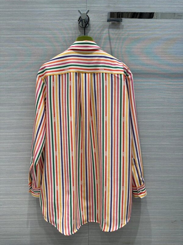 Multi Stripe Shirt And Shorts Multicolor For Women