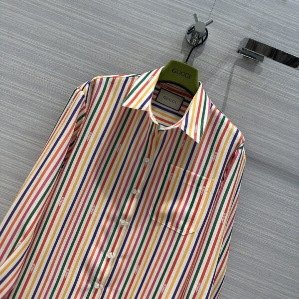 Multi Stripe Shirt And Shorts Multicolor For Women