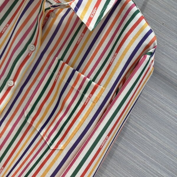 Multi Stripe Shirt And Shorts Multicolor For Women