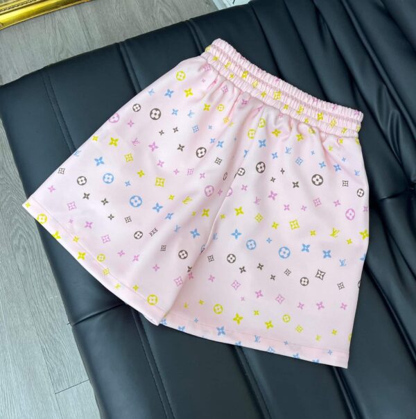 Multicolor Motifs Shorts And T- Shirt Pink For Women