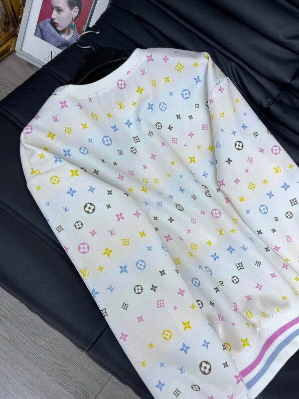 Multicolor Motifs Shorts And T- Shirt White For Women