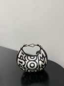 1:1 Replica Nano Fendigraphy Hobo Bag Black And White For Women 6.5in/ 16.5cm