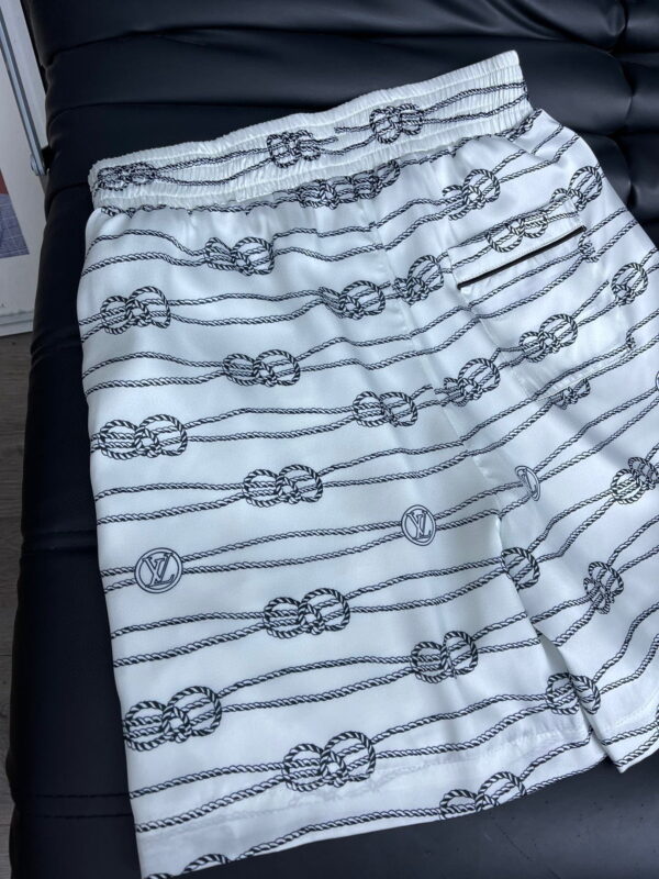 Nautical Knots Printed Shirt And Shorts White For Women