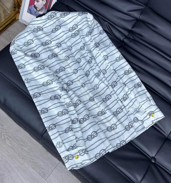 Nautical Knots Printed Shirt And Shorts White For Women