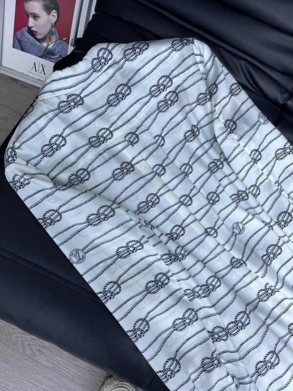 Nautical Knots Printed Shirt And Shorts White For Women