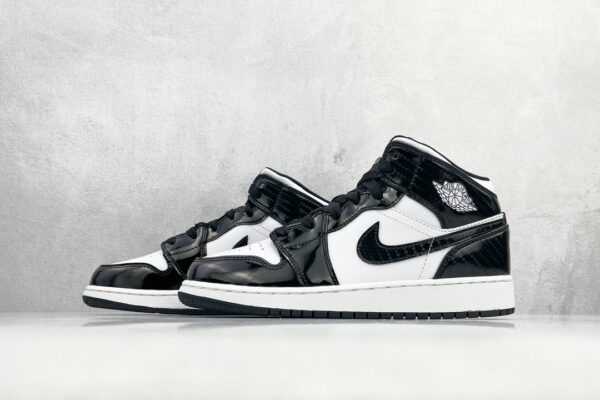 Nike Air Jordan 1 Mid All-Star Black/White Sneaker For Women, Women's Shoes