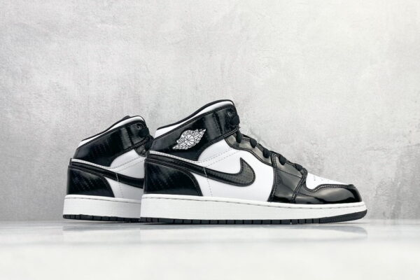 Nike Air Jordan 1 Mid All-Star Black/White Sneaker For Women, Women's Shoes