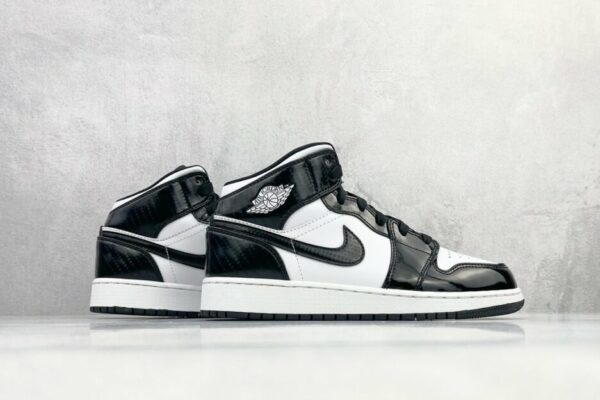 Nike Air Jordan 1 Mid All-Star Black/White Sneaker For Women, Women's Shoes
