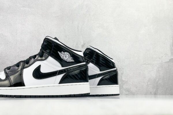 Nike Air Jordan 1 Mid All-Star Black/White Sneaker For Women, Women's Shoes