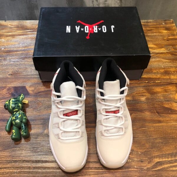 Nike Air Jordan 11 Retro White and Red Sneaker For Women, Women's Shoes