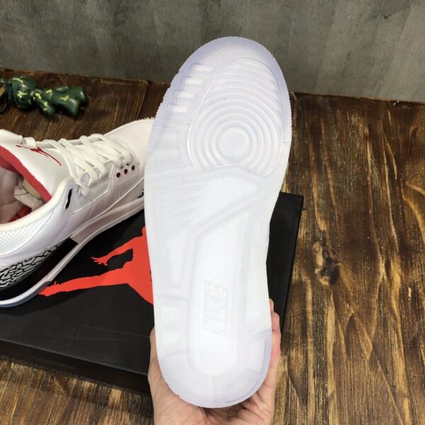 Nike Air Jordan 3 Retro Sneaker High Top White With Elephant Print Sneaker For Women, Women's Shoes