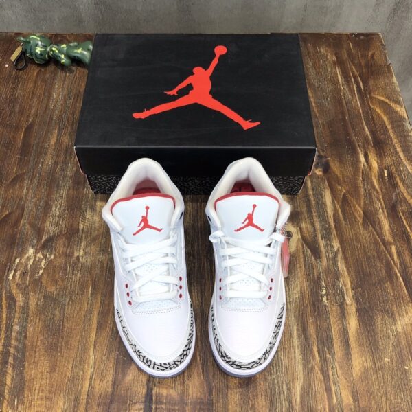 Nike Air Jordan 3 Retro Sneaker High Top White With Elephant Print Sneaker For Women, Women's Shoes