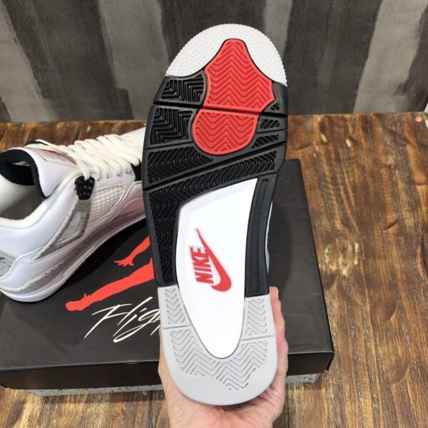 Nike Air Jordan 4 Retro White Cement Sneaker For Women, Women's Shoes