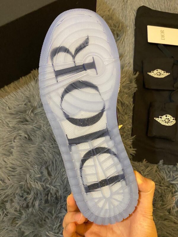 Nike Dior x Air Jordan 1 High OG Wolf Grey/Sail/Photon Dust/White For Women, Women's Shoes