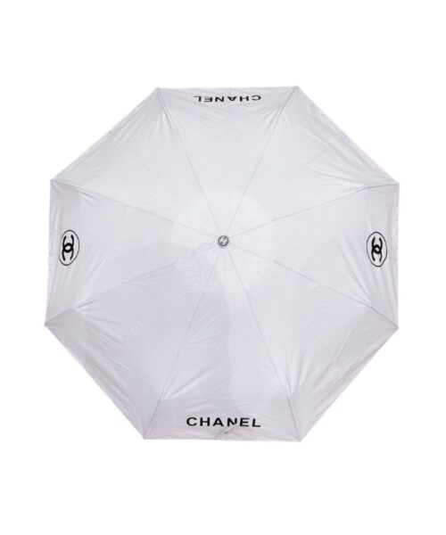 Nylon CC Folding Umbrella White