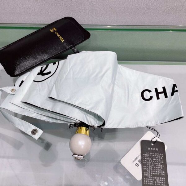 Nylon CC Folding Umbrella White
