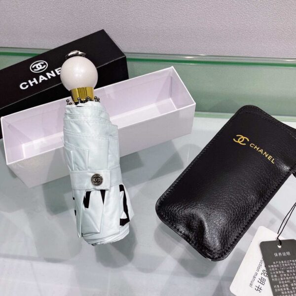 Nylon CC Folding Umbrella White
