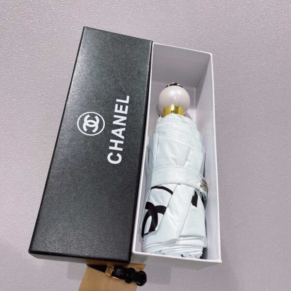 Nylon CC Folding Umbrella White