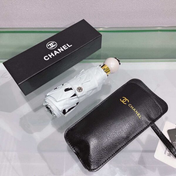 Nylon CC Folding Umbrella White