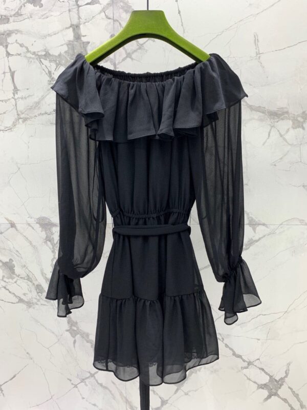 Off-The Shoulder Neckline Dress Black For Women