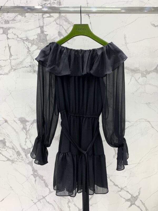 Off-The Shoulder Neckline Dress Black For Women