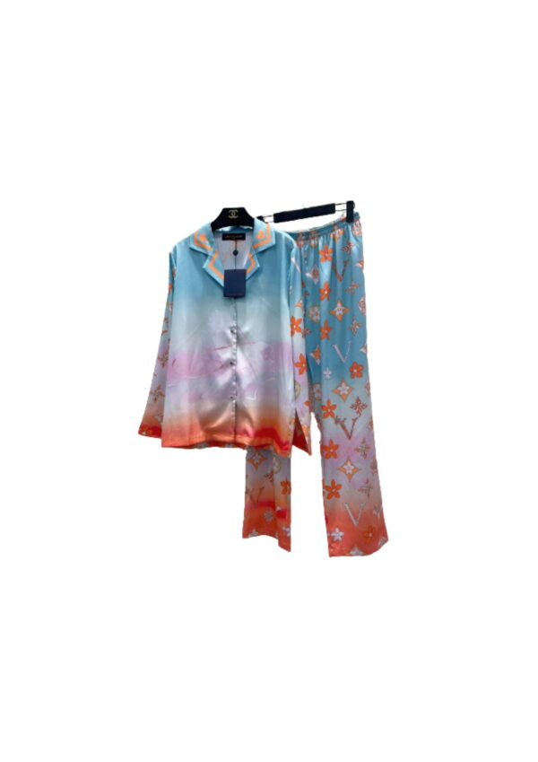 Ombre Pants And Shirt Pyjama Multicolor For Women