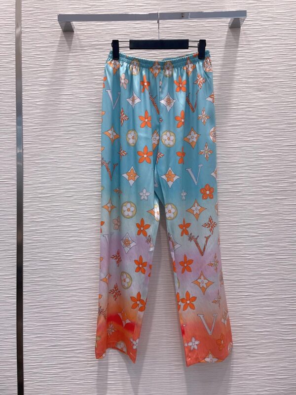 Ombre Pants And Shirt Pyjama Multicolor For Women