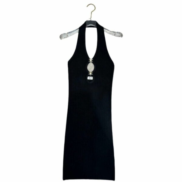 Open-Back Mini Dress Black For Women 2AI60898T.38NO