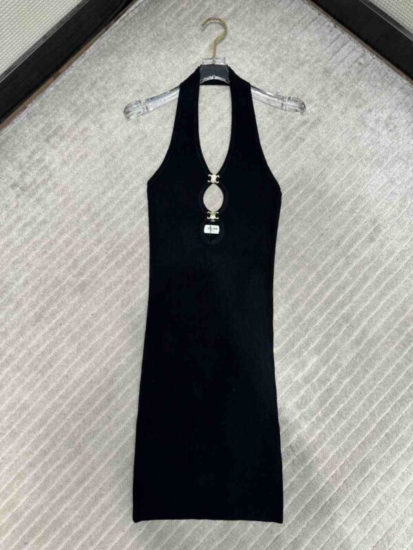 Open-Back Mini Dress Black For Women 2AI60898T.38NO