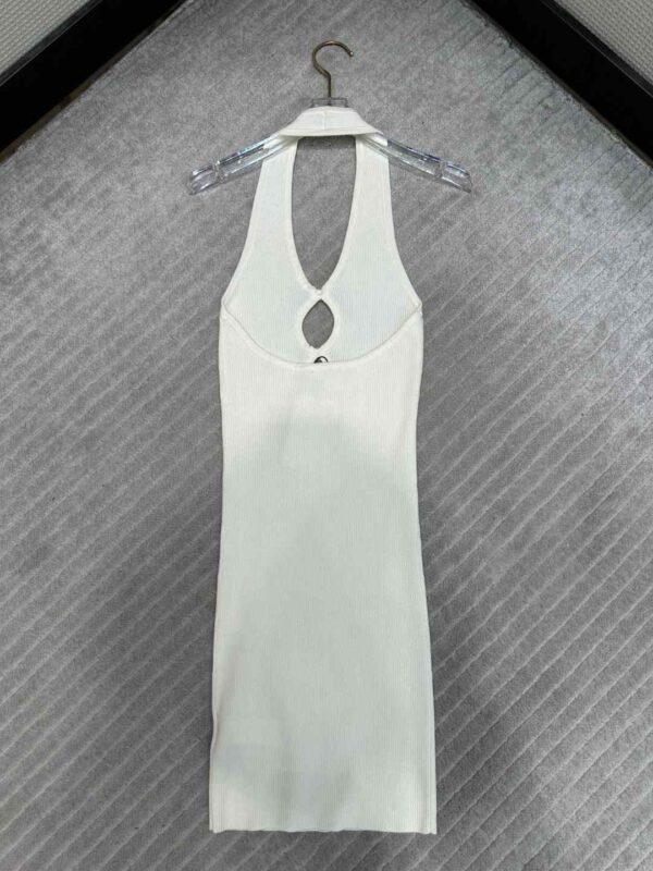 Open-Back Mini Dress White For Women