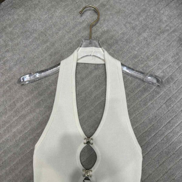 Open-Back Mini Dress White For Women