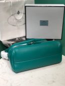 Padded Nappa Prada Signaux Bag In Green For Women 13in/ 33cm