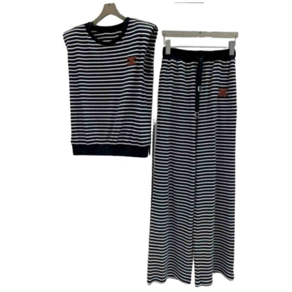 Pants And Sleeveless Shirt Black For Women