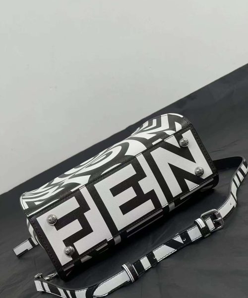 1:1 Replica Peekaboo Iseeu Mini Bag Black And White For Women 9in/ 23cm