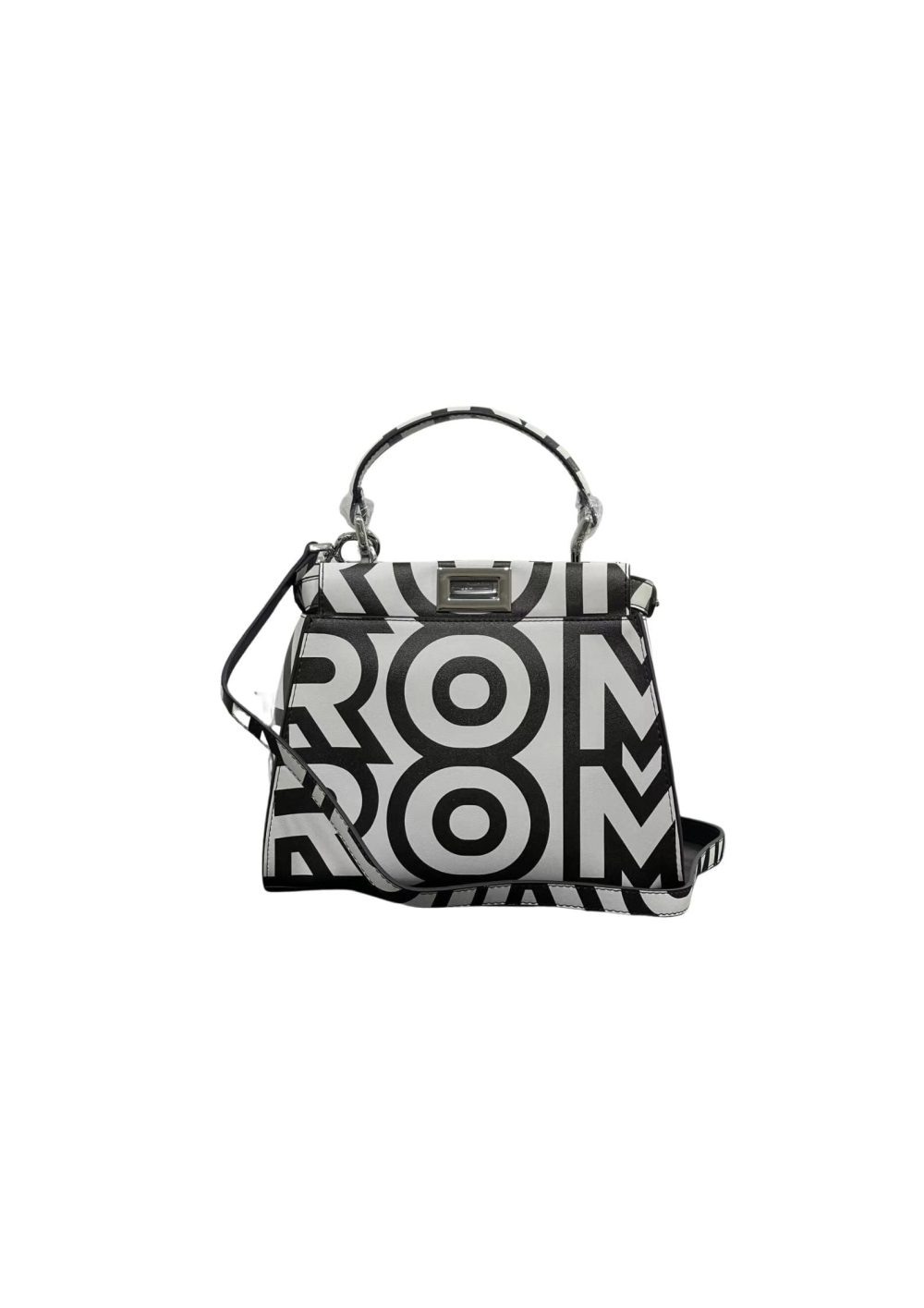 1:1 Replica Peekaboo Iseeu Mini Bag Black And White For Women 9in/ 23cm