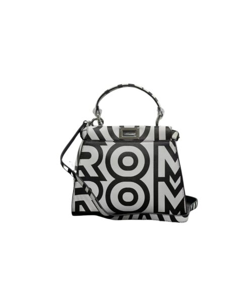 1:1 Replica Peekaboo Iseeu Mini Bag Black And White For Women 9in/ 23cm