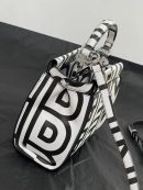 1:1 Replica Peekaboo Iseeu Mini Bag Black And White For Women 9in/ 23cm