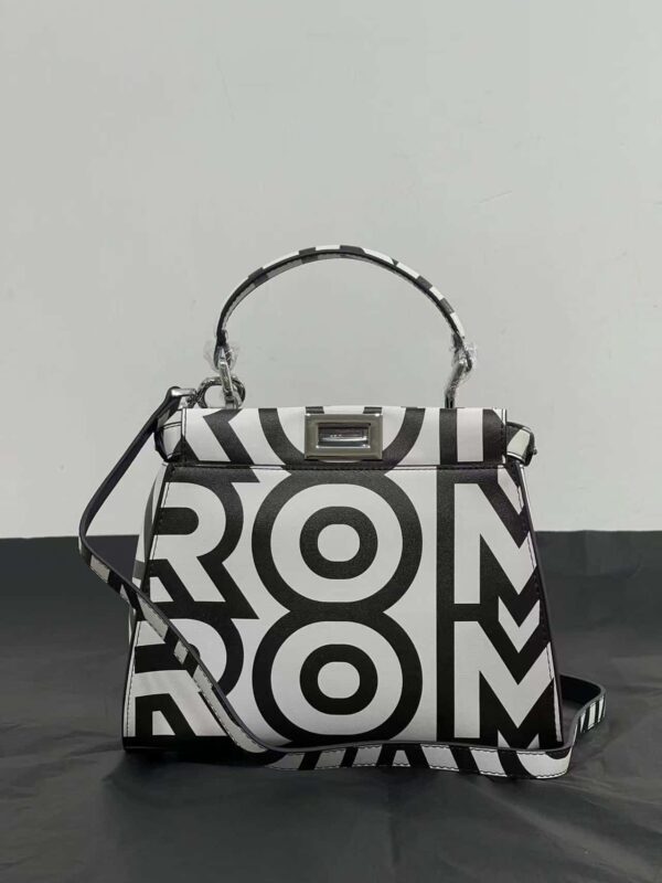 1:1 Replica Peekaboo Iseeu Mini Bag Black And White For Women 9in/ 23cm