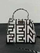1:1 Replica Peekaboo Iseeu Mini Bag Black And White For Women 9in/ 23cm