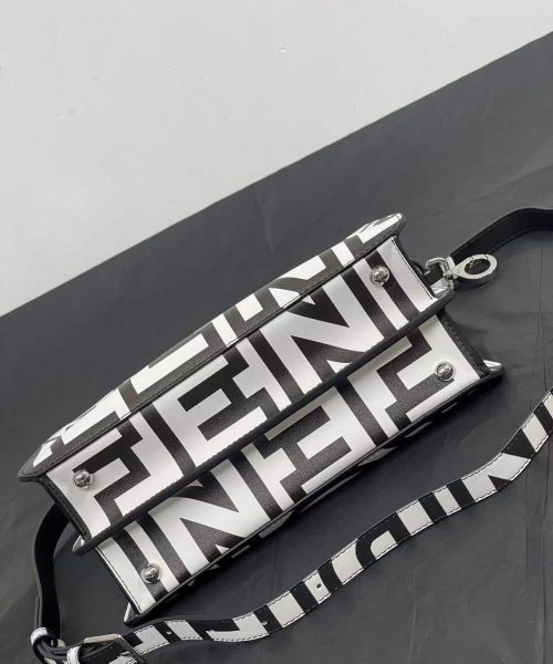 1:1 Replica Peekaboo Iseeu Small Bag Black And White For Women 10.5in/ 27cm