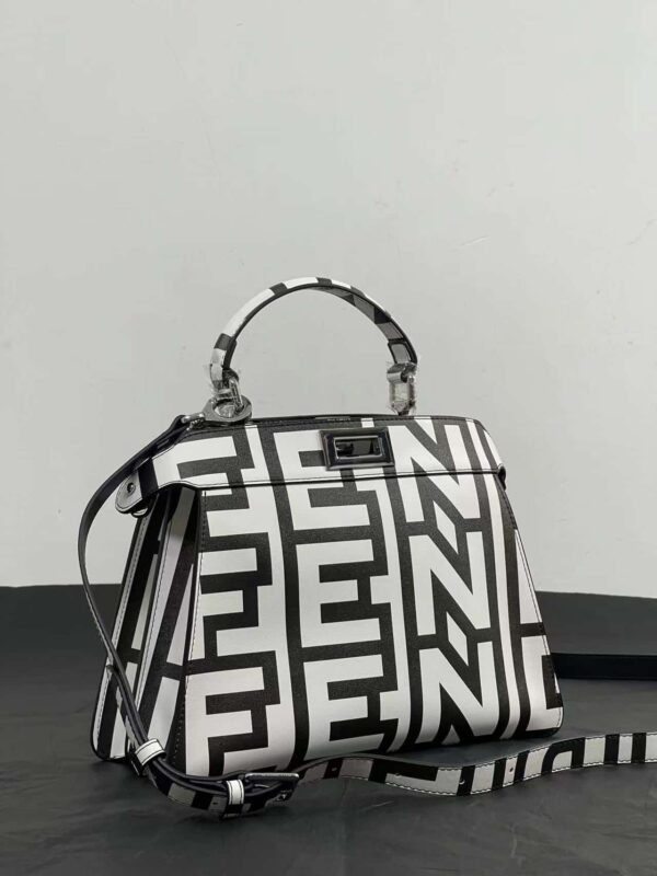 1:1 Replica Peekaboo Iseeu Small Bag Black And White For Women 10.5in/ 27cm