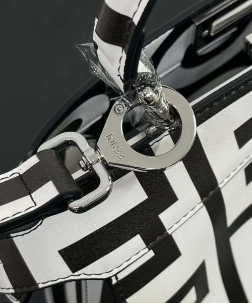 1:1 Replica Peekaboo Iseeu Small Bag Black And White For Women 10.5in/ 27cm